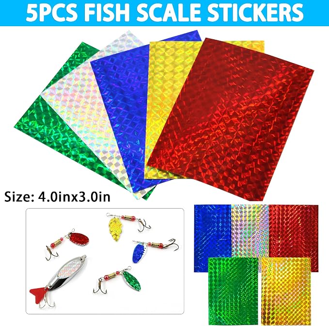 Blank Fishing Lure Kit,Unpainted Popper Plug Lures DIY Crank Bait Set Fishing Pliers Treble Hooks 3D/4D Lure Eyes Bait Sticker Split Rings,Fish Tackle Accessories Kits