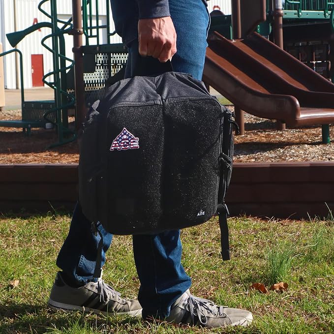 ACE PRO Cornhole Backpack with ACE Patch - Holds Up to Six Cornhole Bag Sets (Up to 24 Bags)