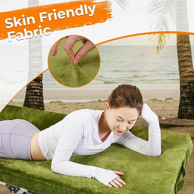 BDEUS Memory Foam Camping Mattress Pad 3inch Cot Size Waterproof Roll Up Bed Sleeping Mat for Adults Portable Roll Up Mattress for Travel Guest Floor Bed Cot Mattress Pad for Car, Tent