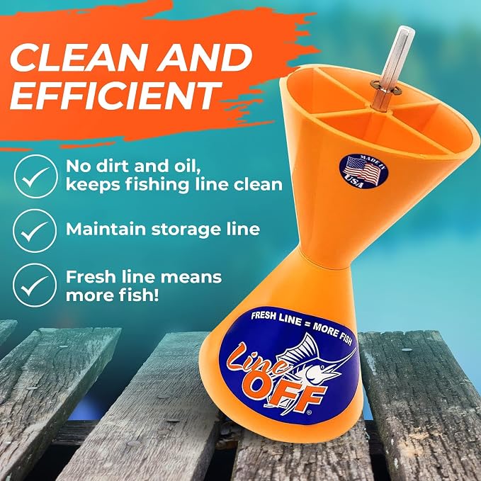 Line Off Stripper Removes Strip Line Fishing Reel Accessories (Orange)