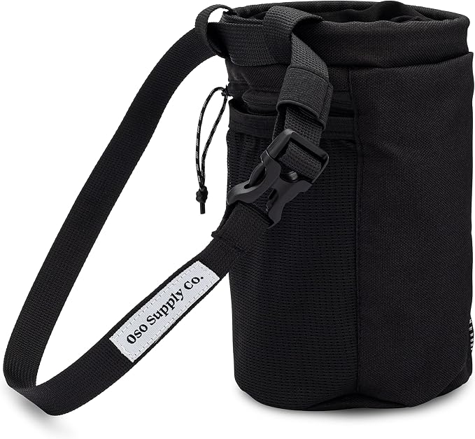 Oso Supply Co - Classic Chalk Bag for Rock Climbing, Bouldering Chalk Bag Bucket with Quick-Clip Belt, Zippered Pockets and Pouch - Perfect Indoor/Outdoor Rock Climbing Gear Equipment