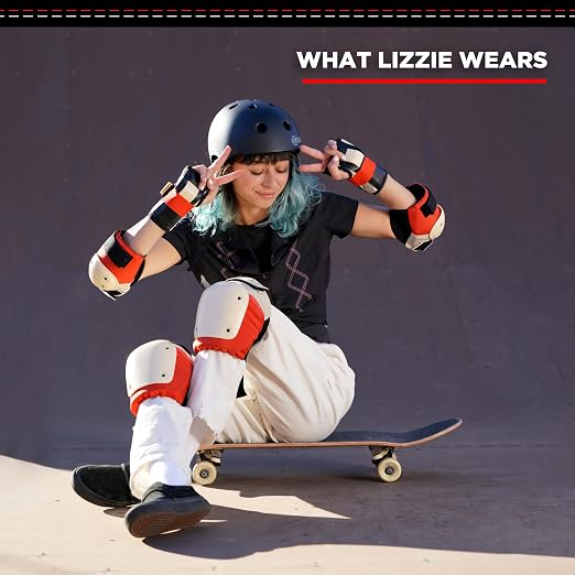 187 Killer Pads Six Pack Pad Set, Protective Gear for Elbows, Knees, and Wrists - Ideal for Skateboarding, Roller Skating, and Inline Skating