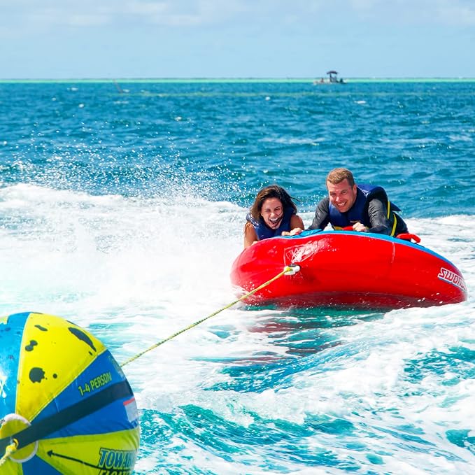 Swonder Towable Tubes for Boating, 65’’ & 75’’ Boat Tubes and Towables - Newport Classic Round Inflatable Tubes for Boats to Pull