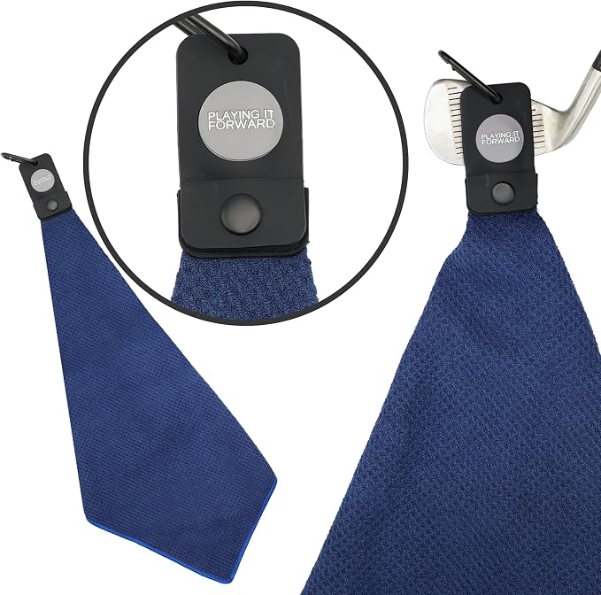 Magnetic Golf Towel Gift Set for Mom for Golf Bags with Clip, Waffle Weave, Strong Magnet Hold to Golf Carts or Clubs, 3-Pack