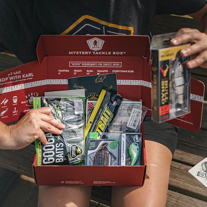Catch Co Mystery Tackle Box Panfish & Trout Fishing Kit | Panfish, Trout, Perch, Sunfish, Bluegill, Fishing Gift, Fishing Gifts for Men, Lures, Baits