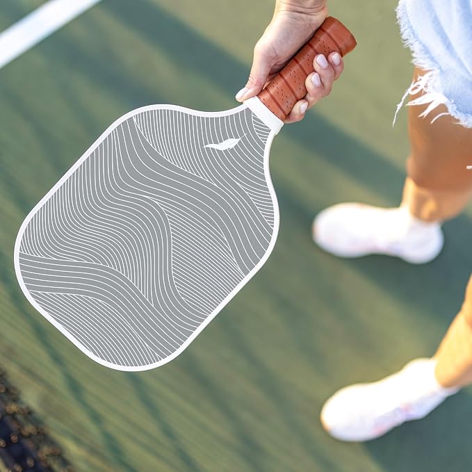 Inscribe Premium Pickleball Paddle – Single or 2 Pack Set – Fiberglass Surface, Polypropylene Honeycomb Core, Lightweight with Comfort Grip for Men & Women