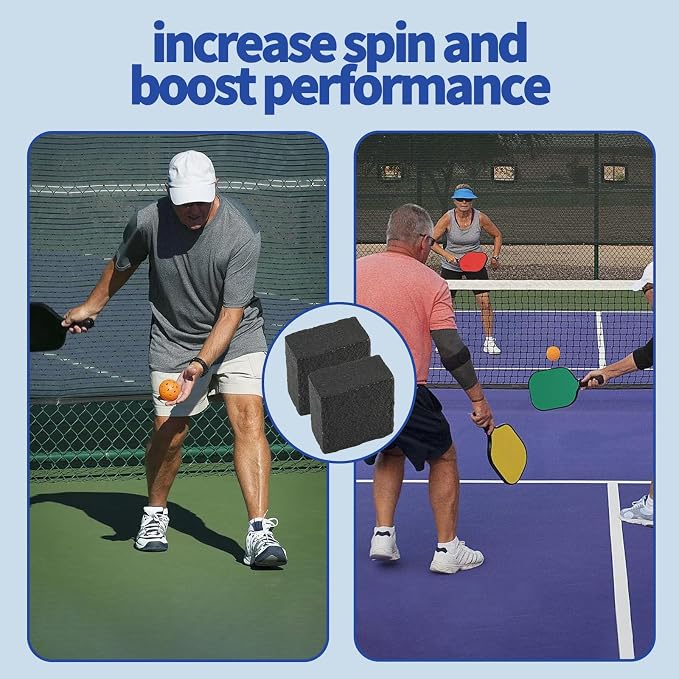2PCS Pickleball Paddle Eraser, Carbon Cleaner, Quick & Effective Pickleball Accessories to Remove Ball Residue, Dirt and Scratches