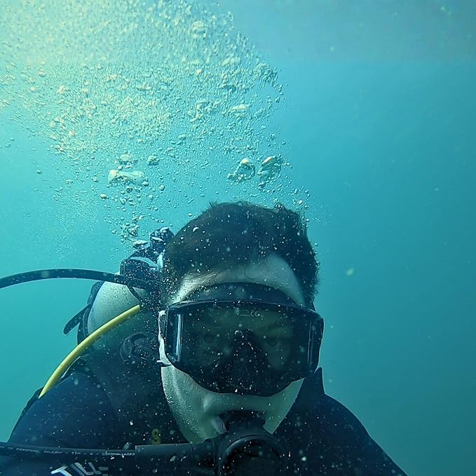 Tilos Single Lens Panoramic Large Wide View Mask for Scuba Diving & Snorkeling