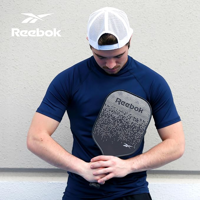Reebok - Pickleball Set for 2 Players, Includes 2 Paddles with Cushion Grip and 2 Light-Up Balls, Perfect for Night Play, Durable, Engineered for Sports Enthusiasts