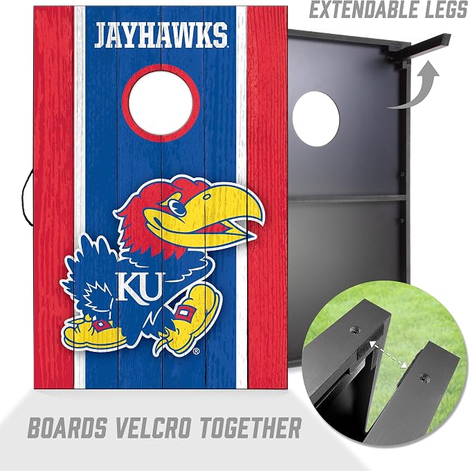 YouTheFan NCAA 2' x 3' Portable Cornhole Game with Logo Bags