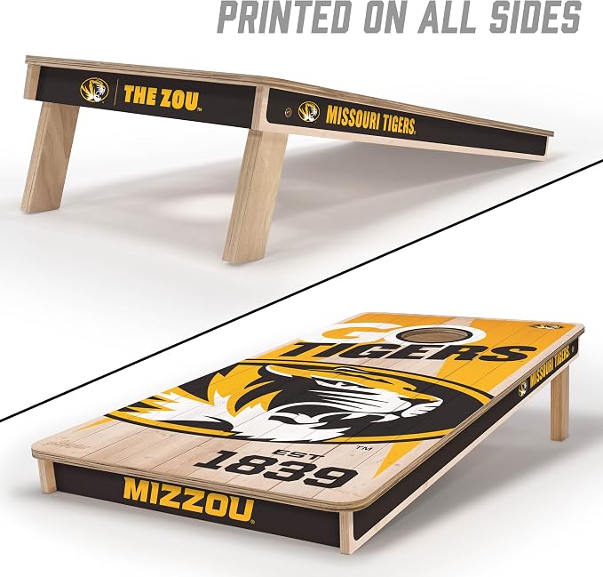 YouTheFan NCAA 2’ x 4’ Professional Wood Cornhole Game