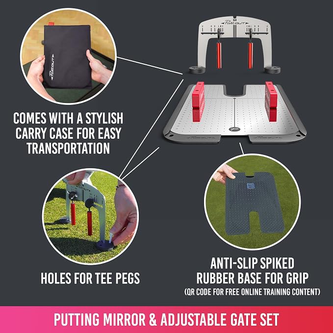 PuttOUT Magnetic Putting Mirror with Adjustable Gate
