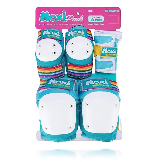187 Killer Pads Six Pack Pad Set, Protective Gear for Elbows, Knees, and Wrists - Ideal for Skateboarding, Roller Skating, and Inline Skating
