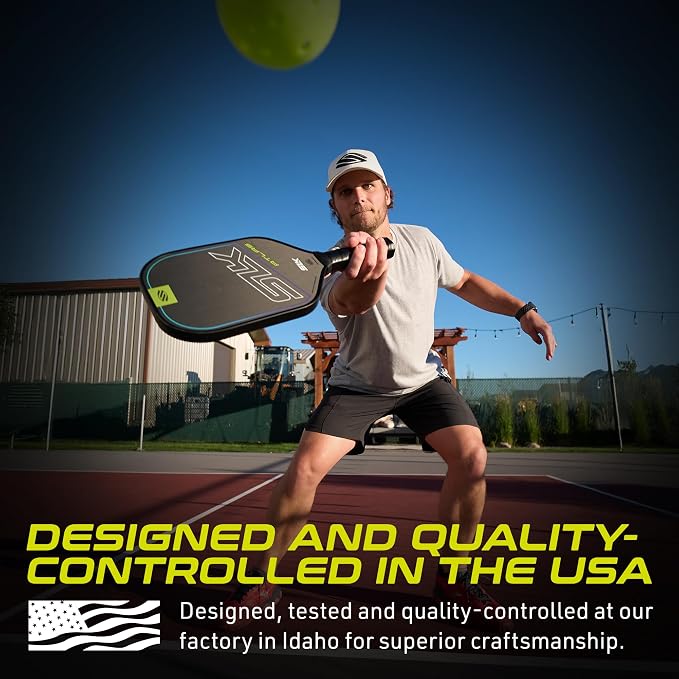 Selkirk Sport Atlas Raw Carbon Fiber Pickleball Paddles | Midweight Pickleball Paddle with Polymer Honeycomb Core | USAPA Approved Carbon Fiber Face for Spin and Control