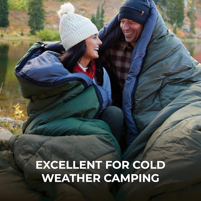 Teton Celsius XXL Sleeping Bag, Cold Weather Sleeping Bags for Adults and Kids, Camping Made Easy and Warm. Compression Sack Included