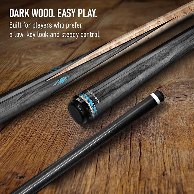 Series, Glass Fiber Pool Cue Stick, Uni-QR, 3/8-10, 5/16-18 Joint, Synthetic Leather Grip, 29" Glassfiber Shaft, 7-Layer Microfiber Tip