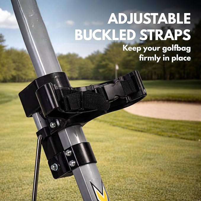 Precise X-Lite 2-Wheel Golf Push Cart – Ultra-Lightweight & Compact Folding Golf Trolley, Ergonomic Handle, Smooth-Rolling Wheels, Built-in Scorecard & Ball Holder