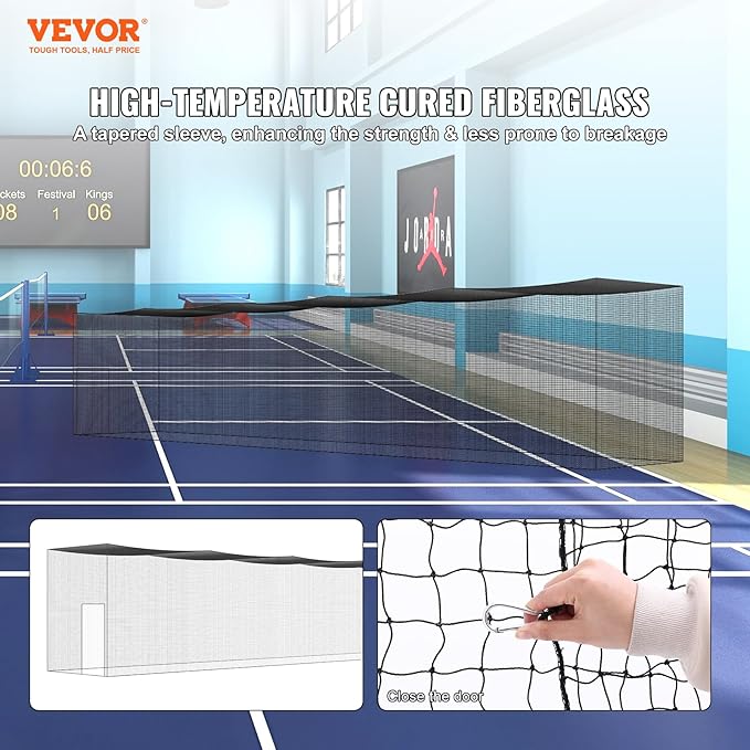 VEVOR Baseball Batting Cage,Professional Softball Baseball Batting Hitting Training Net,Heavy Duty Enclosed PE Practice Portable Pitching Cage Net&Carry Bag,for Backyard,Field,Indoor&Outdoor