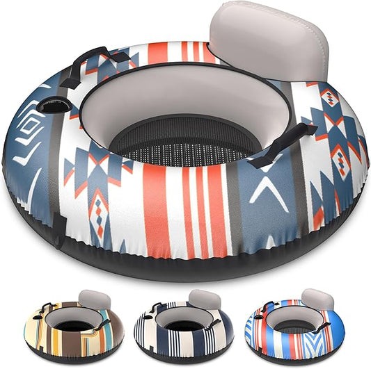 GoSports WOVN River Tube with Premium Canvas Cover - Heavy Duty Float for Rivers, Lakes, & Pools - Mesa