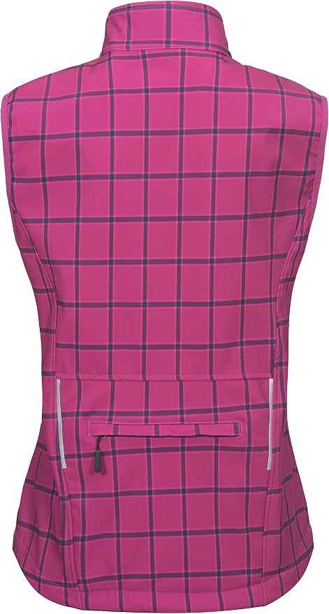Little Donkey Andy Women's Fleece Lined Softshell Vest Lightweight Windproof Sleeveless Jacket for Hiking Outdoor Travel Golf