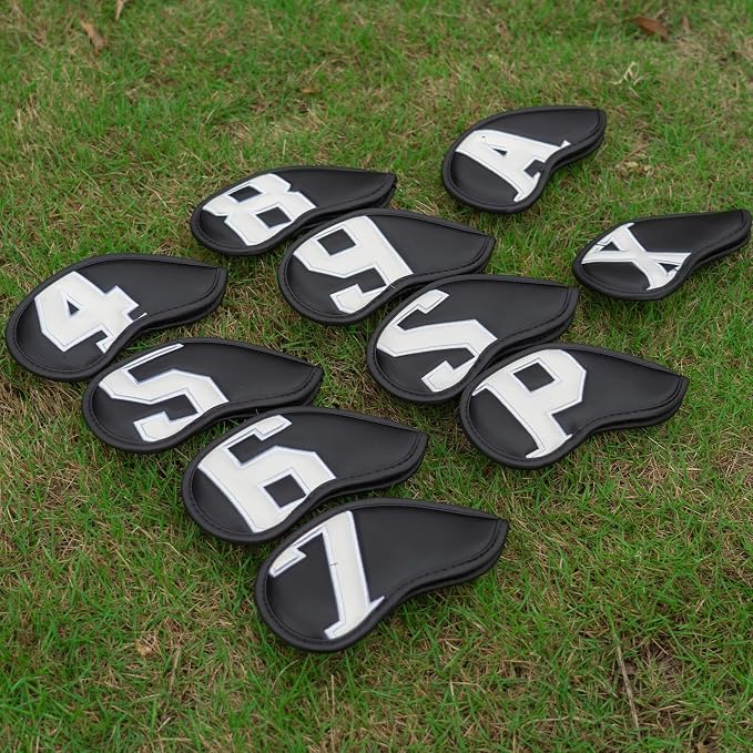 Craftsman Golf Magnetic Iron Headcovers Protective Cover with Large No. Available for Customize Name