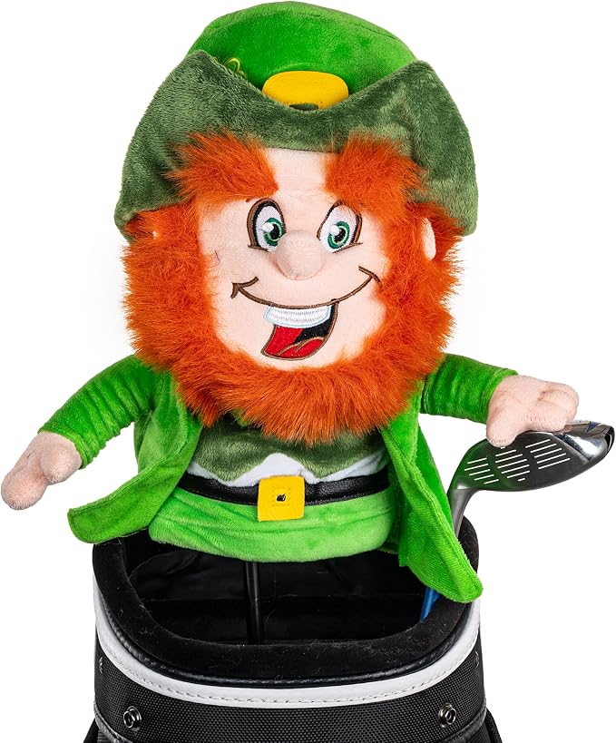 Daphne's Headcovers Leprechaun Driver Headcover | Premium Driver Headcovers | Funny Golf Club Covers | Stylish Protection for Your Clubs | Men's Golf Gear | Driver Headcover for Men and Women