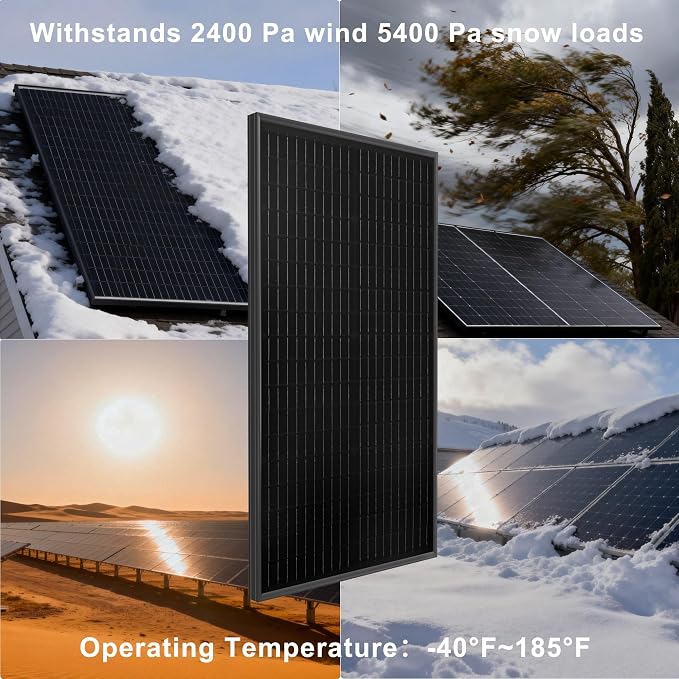 50 Watt 12Volt Solar Panel Kit Monocrystalline Module 10A Charge Controller for RV, Boats, Trailer, Camper,Off-Grid System (50w Solar kit)