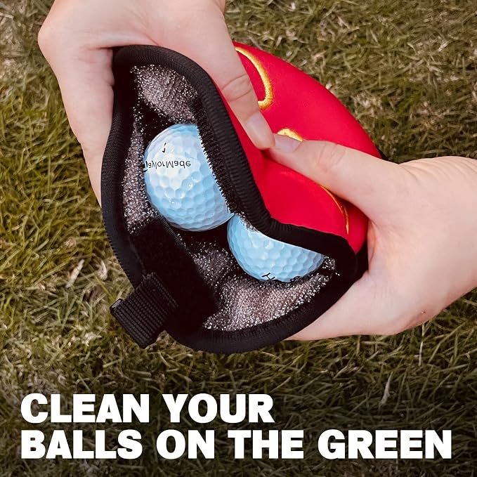 Golf Club Cleaner Bag and Telescopic Golf Ball Retriever for Water