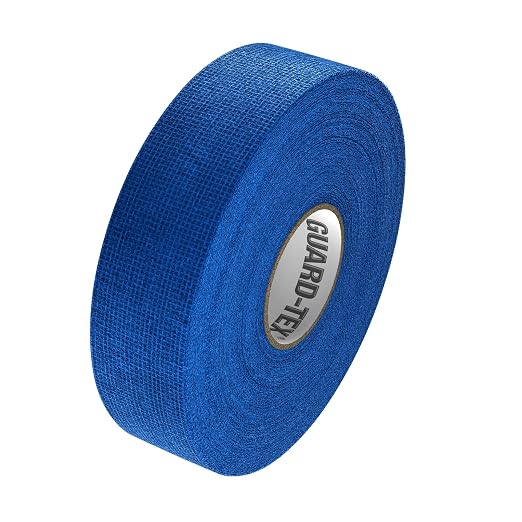 Guard-Tex® Blue Finger Tape 1 in Self-Adhering Cotton Gauze for Healthcare and Trades — No Adhesive No Residue — 12 Rolls x 90 ft — Made in USA Since 1935
