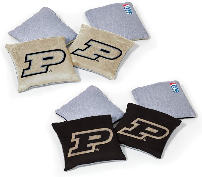 NCAA College Dual Sided Bean Bags by Wild Sports, 8 Count, Premium Toss Bags for Cornhole Set - Great for Tailgates, Outdoors, Backyard