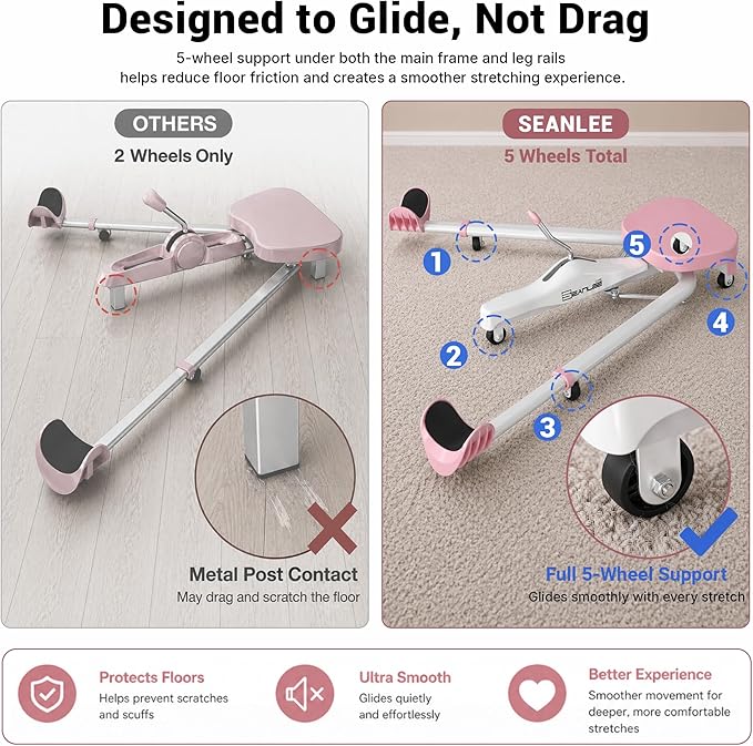 Split Machine, Leg Stretcher Machine to Improve Flexibility and Quality of Stretching, Equipment Suitable for Ballet, Cheerleading Dance, Gymnastics and Other Sports