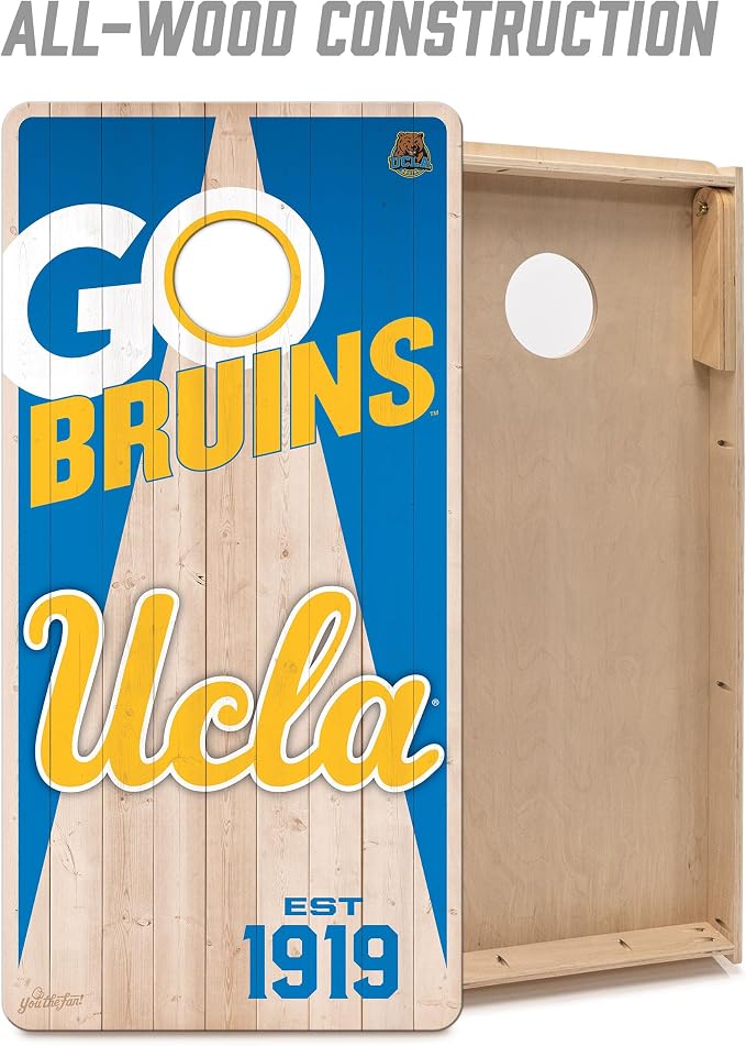 YouTheFan NCAA 2’ x 4’ Professional Wood Cornhole Game