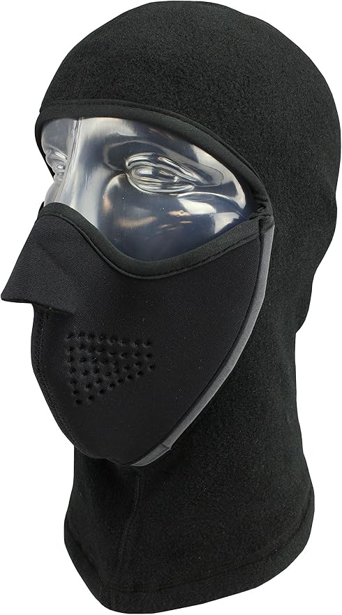 Seirus Innovation Adult Magnemask Convertible Neofleece Cold Weather Mask Combo 3-in-1 Clava with Hood, Face Mask & Neck Warmer