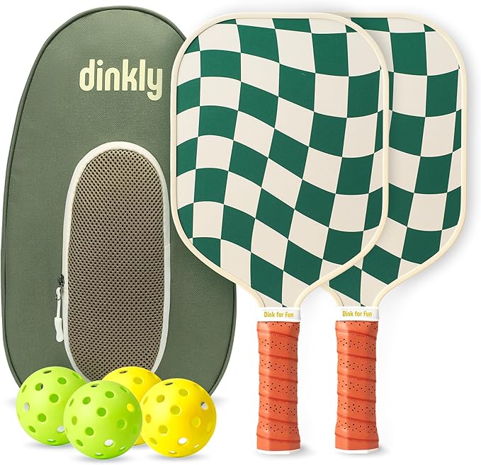 Pickleball Paddles Set of 2/4- USAPA Approved Graphite/Fiberglass Pickleball Racket, 2 Pickleball Rackets, 4 Balls and 1 Portable Carry Bag, Aesthetic Pickle Ball Set for Men Women Beginners
