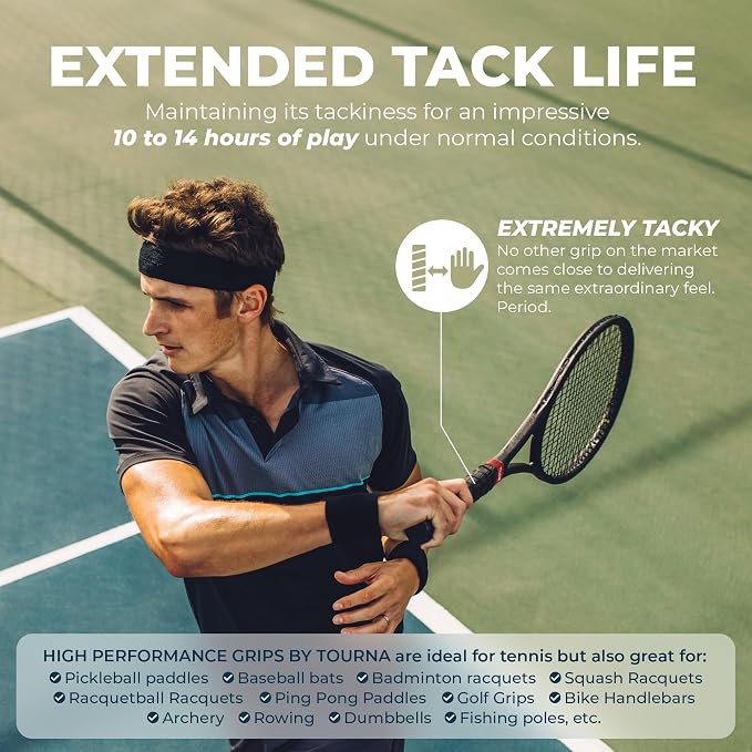 Tourna Mega Tac Extra Tacky Overgrip, 30-Pack