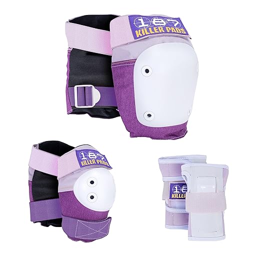 187 Killer Pads Six Pack Pad Set, Protective Gear for Elbows, Knees, and Wrists - Ideal for Skateboarding, Roller Skating, and Inline Skating