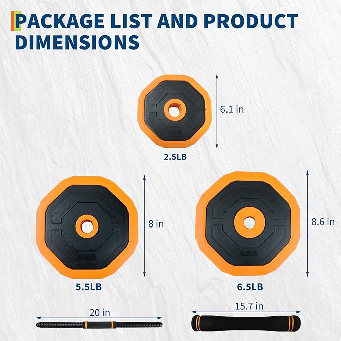 Garvee 4-In-1 Adjustable Dumbbell Set (44/66/88LB) - Convertible to Barbell, Kettlebell & Push Up Stands, Home Gym Equipment for Men & Women, Space Saving Weights with PVC Coating
