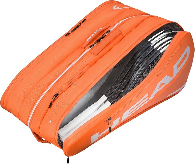 HEAD Tour Racquet Bag XL (12R) Tennis Bag - Holds Up to 12 Racquets, CCT+ Climate Control Technology, 3 Main Compartments, Shoe Pocket & Backpack Carry System
