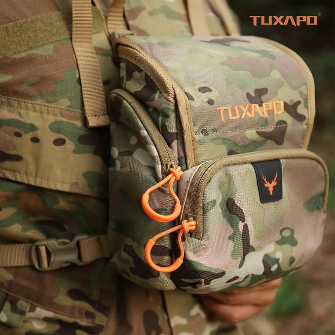 Binocular Harness Chest Pack with Rangefinder Pouch Rain Cover Bino Case for Hunting Hiking Shooting