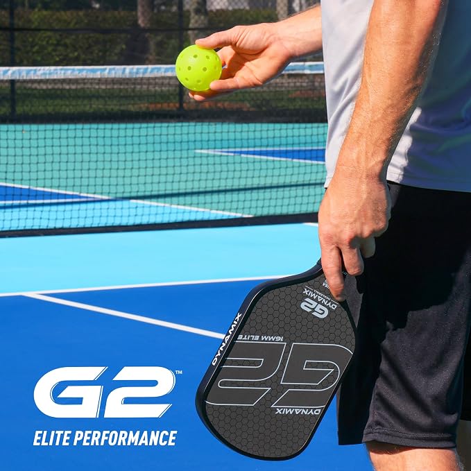 Carbon Fiber Pickleball Paddle 16mm G2, USAPA Approved Raw Carbon Gen2, Pro-Grade Thermoformed Pickleball Racket, Elite Pickle-Ball Paddle for Control, Power & Spin