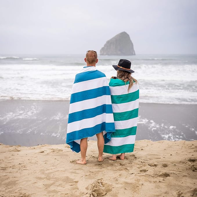 Wise Owl Outfitters Microfiber Beach Towel (7x4 ft) – Extra Large 84"x48", Quick Dry, Lightweight and Sand Free for Adults at the Beach, Pool, Gym, Yoga, or for Travel and Outdoor Use