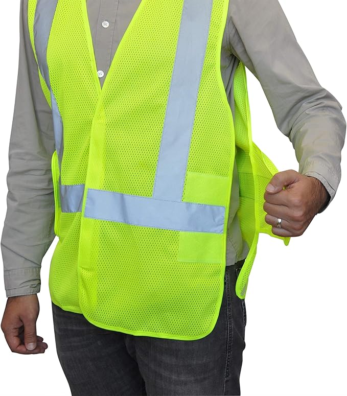 NYOrtho High Reflective Vest - Construction Vest - Universal Fit - ANSI/ISEA Class 2 - Sweat-Free With Reflective Material
