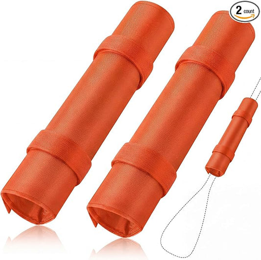 Hiboom 2 Pcs Paddle Float Kayak Paddle Accessory Adjustable Oxford Cloth Paddleboard Stand Up Accessory High Density Foam with Hook and Loop Closure Flotation Kayaks Canoe Paddles