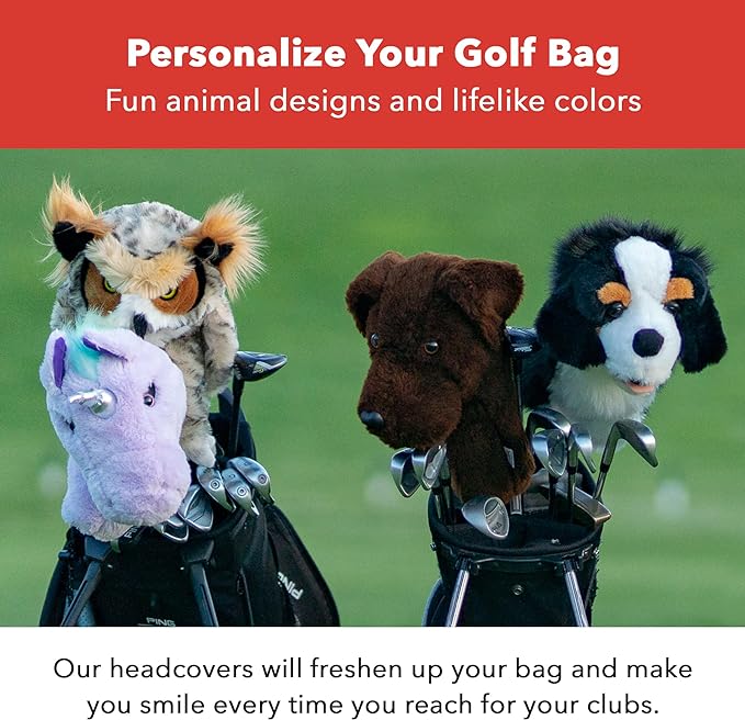 Daphne's Headcovers Gopher Driver Headcover Funny Golf Club Cover Stylish Protection for Club Headcover Men and Women