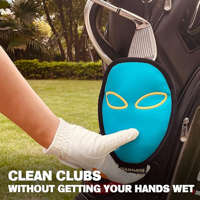 Telescopic Golf Ball Retriever for Water and Golf Club Cleaner & Ball Cleaning Bag