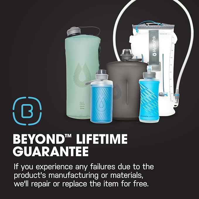 HydraPak Flux+ 1.5L FILTER KIT - Collapsible Backpacking Water Bottle - BPA Free, Ultra Light, Spill-Proof Twist Cap