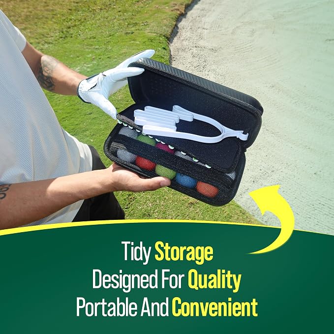 Golf Glove holder case Golf Glove caddy Golf Bag Accessories for Men Golf Accessories Bag Golf essentials for men Golf ball holder Golf Organizer Golf glove case golf ball bag