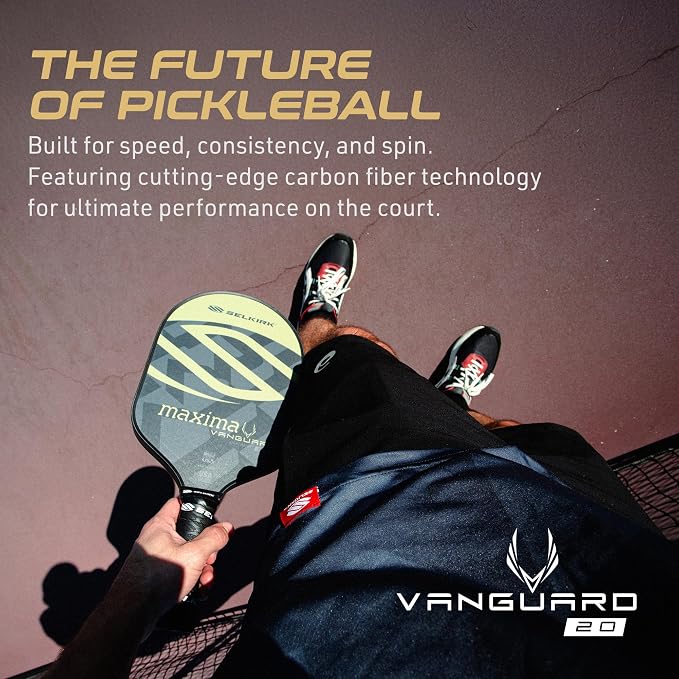Selkirk Sport Vanguard Hybrid Pickleball Paddle | Carbon Fiber Pickleball Paddle with a Polypropylene X5 Core | Pickleball Rackets