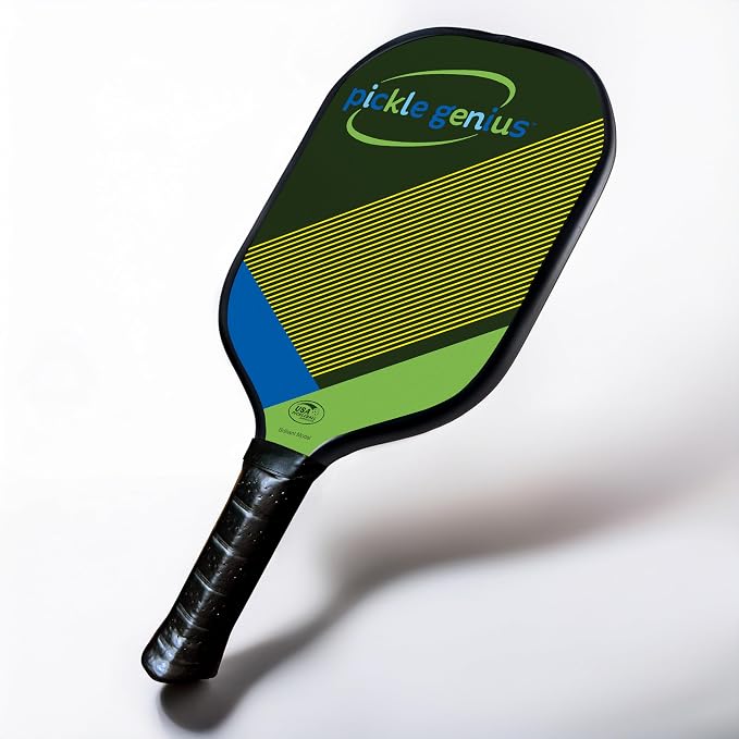 Pickle Genius 13mm Quiet Pickleball Paddle – 8oz USAPA Approved Carbon Fiber with Grit – Pickleball Racket for Adults – Honeycomb Core Vibration Dampening for Spin, Control & Tennis Elbow Relief