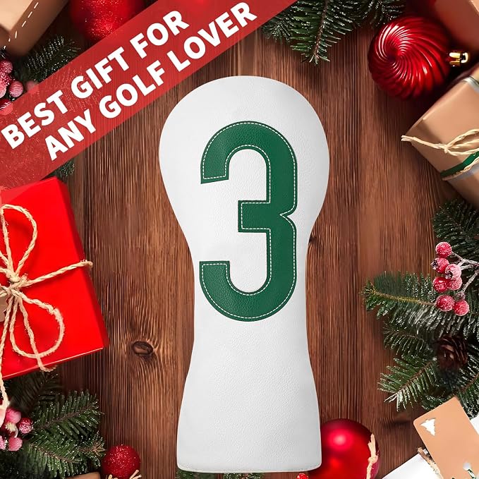 Premium Golf Head Covers - Golf Driver Head Covers, Protects Against Scratches and Damage, Specifically Designed for Fairway Woods.